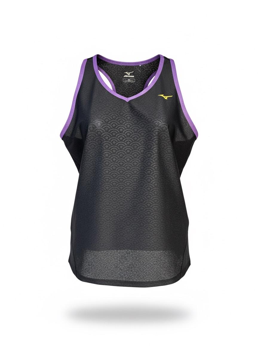 Camiseta tirantes mujer negra diseño